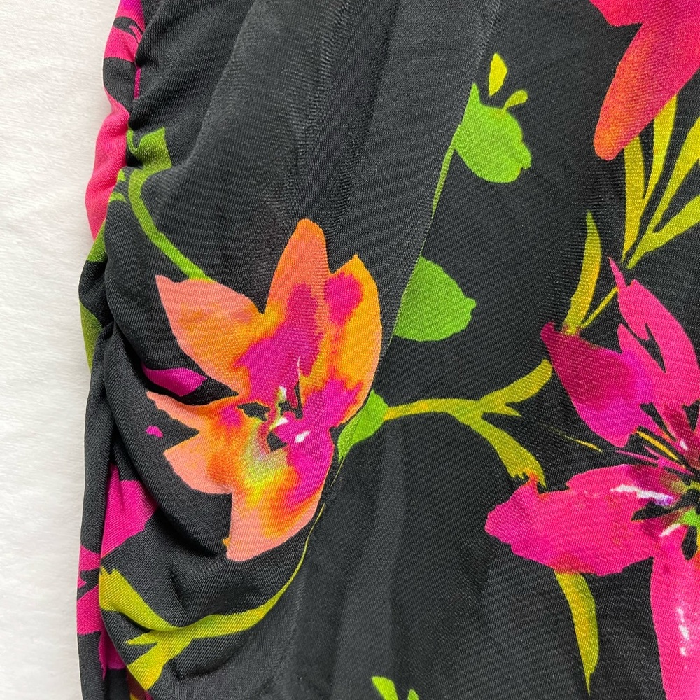 Liz Claiborne Woman 3X Matching 2pc Set - Floral Tunic & Capri Pants Resortwear - Picture 7 of 8